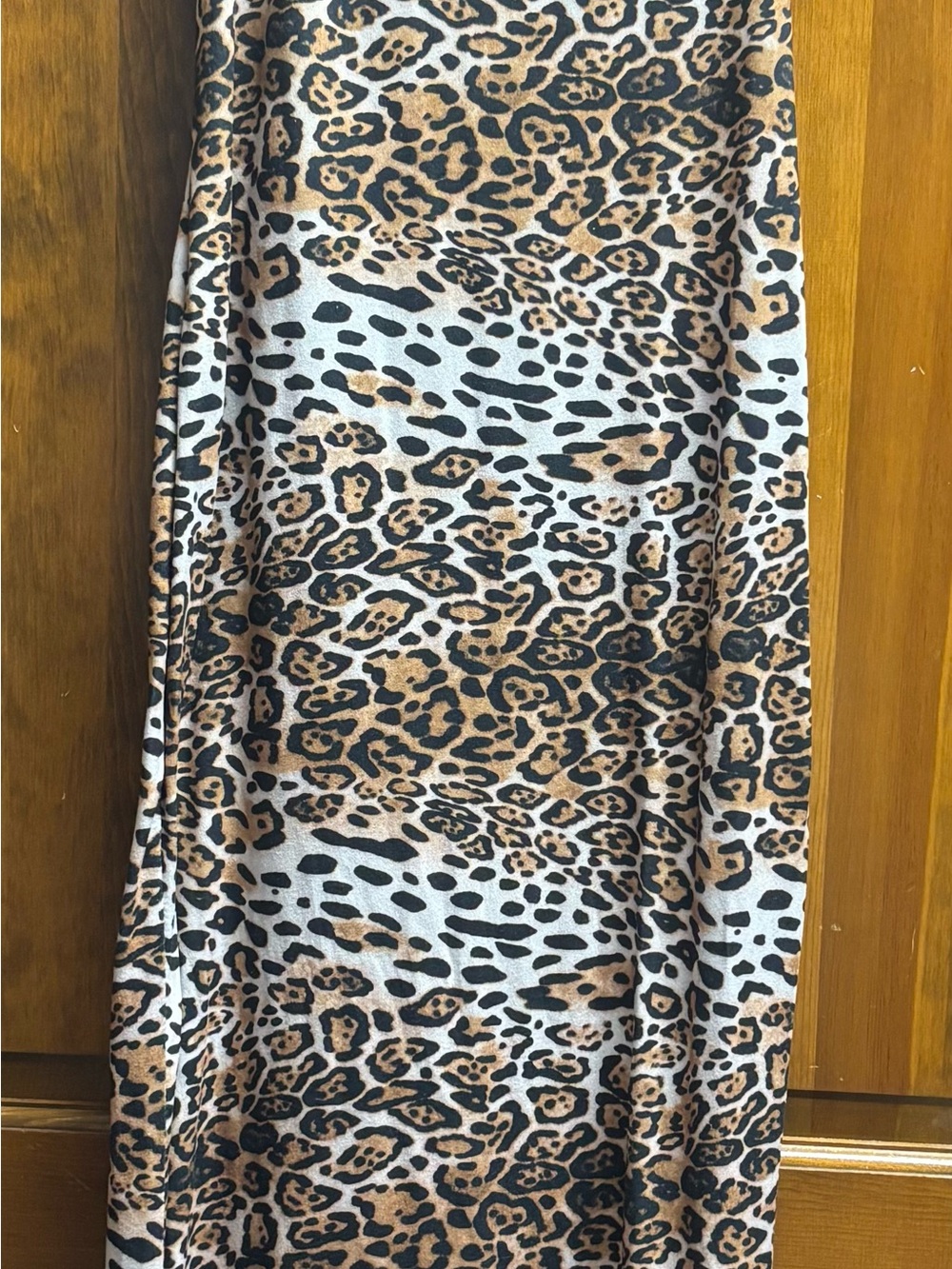 SHEIN Leopard Print Maxi Dress in Brown, Black and White